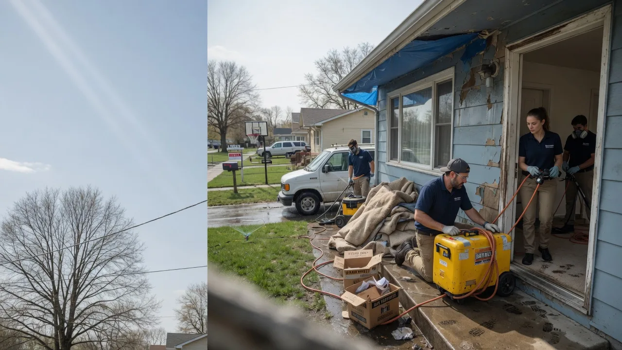 Basement Flood Cleanup in De Soto, KS near me